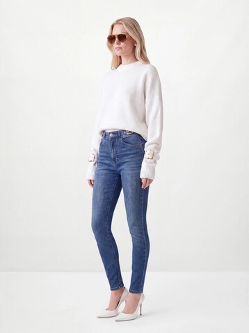 Hoermanseder Skinny Jeansy w kolorze niebieski