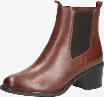 CAPRICE Chelsea Boots in Braun: predná strana