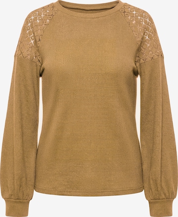 Pull-over usha BLACK LABEL en marron : devant