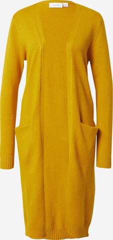 Cappotto in maglia 'Ril' di VILA in giallo: frontale
