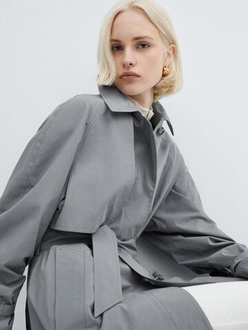 MANGO Between-Seasons Coat 'Anchovy' in Grey