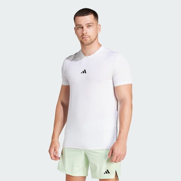 ADIDAS PERFORMANCE Performance Shirt 'Designed for Training Workout' in White: front