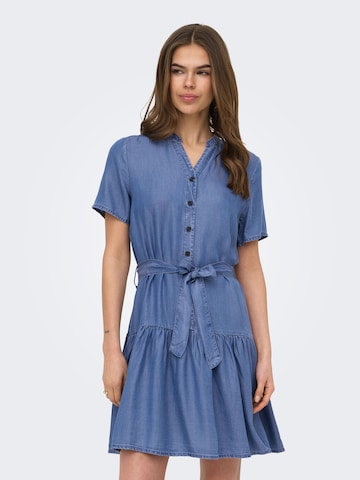 Robe-chemise 'ONLPema' ONLY en bleu : devant
