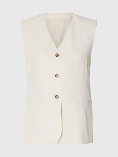 SELECTED Gilet de costume en 36 en crème, Vue avec produit