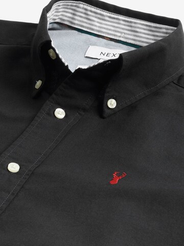 Next Slim Fit Hemd in Schwarz
