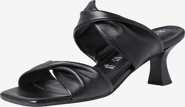 TAMARIS Mules in Black: front