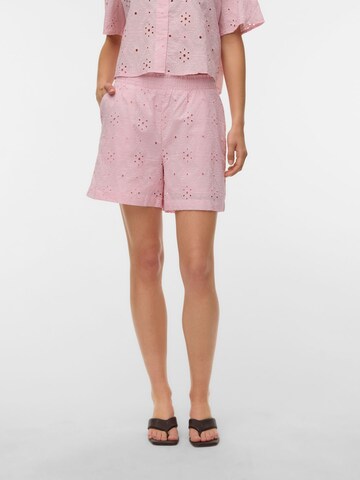 VERO MODA Regular Broek 'VMEliza' in Roze: voorkant
