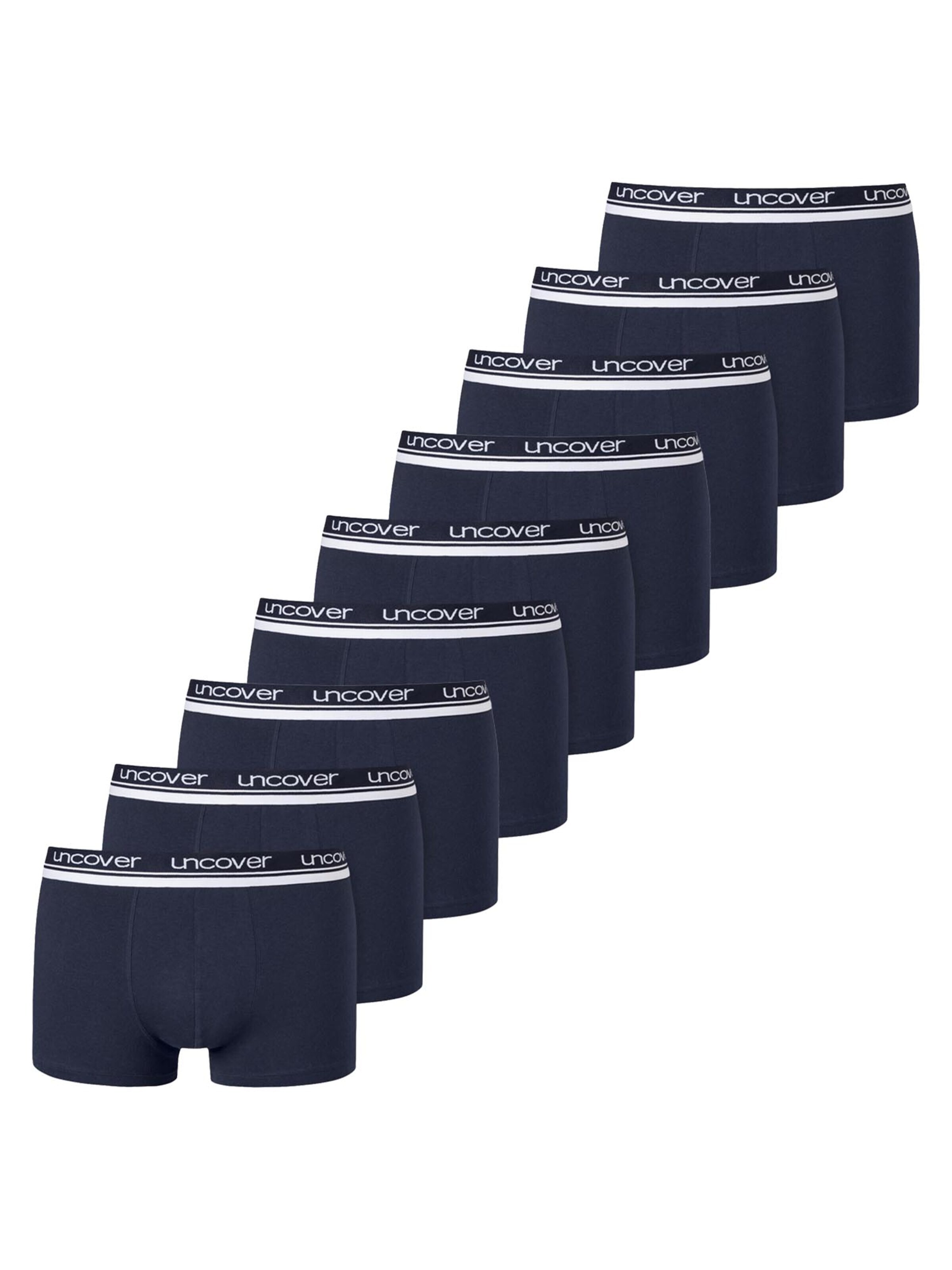 uncover by SCHIESSER Boxershorts 'Basic' in Blauw: voorkant