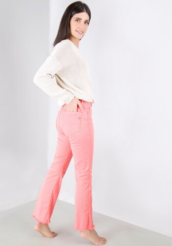 PLEASE Boot cut Jeans in Pink