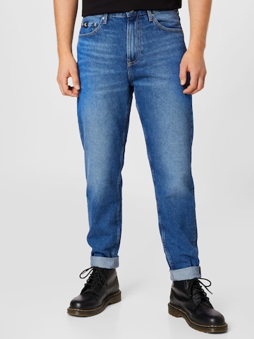 Calvin Klein Jeans Tapered Jeans in Blue: front