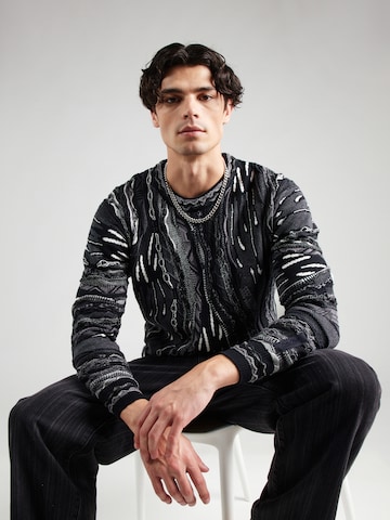 Pull-over Carlo Colucci en noir : devant