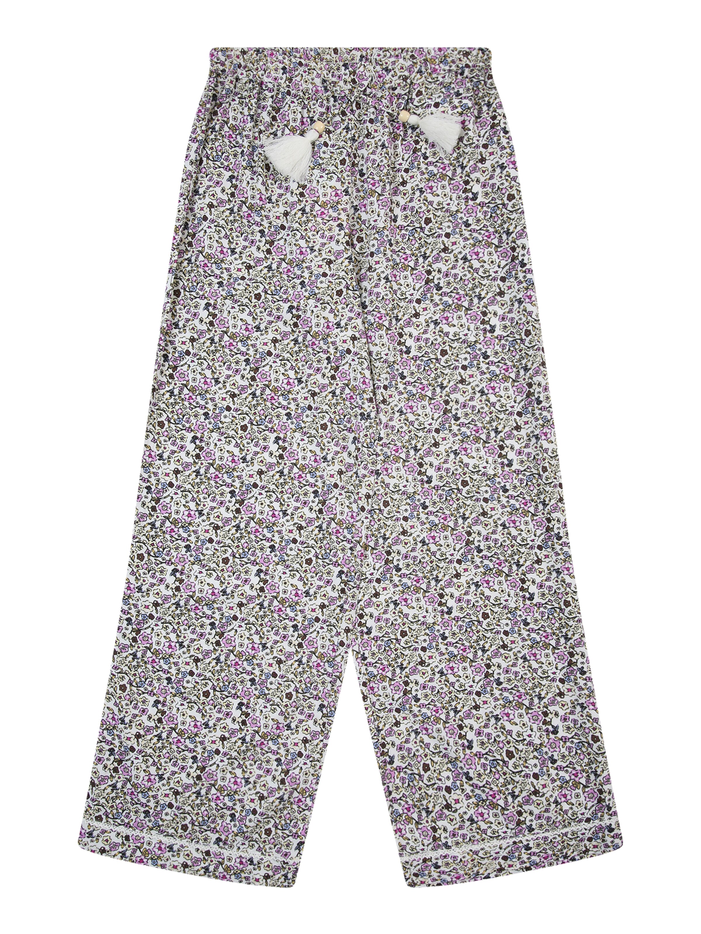 ONLY GIRLS - Pierna ancha Pantalón 'KOGGLOW' en blanco: frente