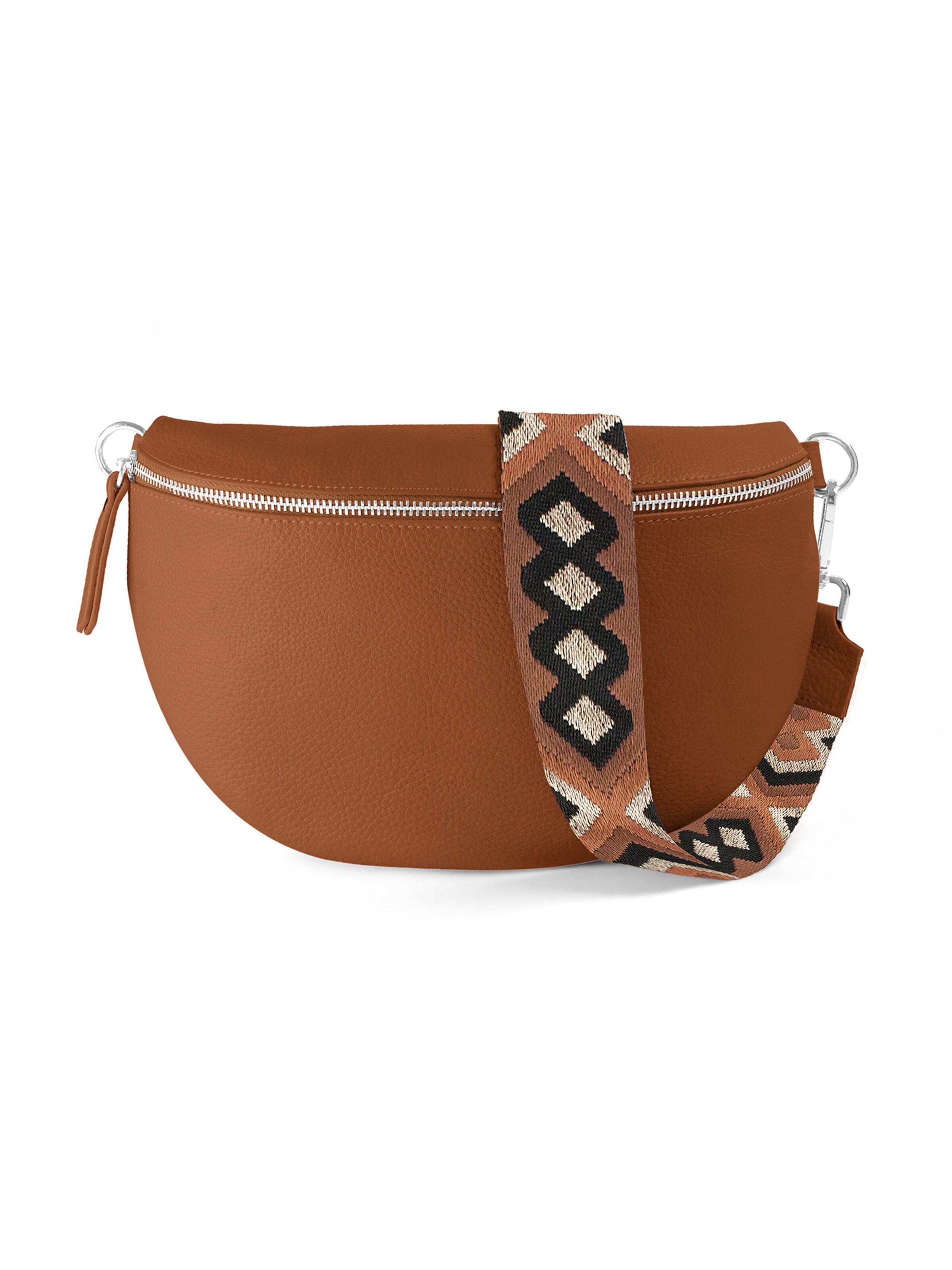 Sacs banane 'JUNA large' lePelou en marron : devant