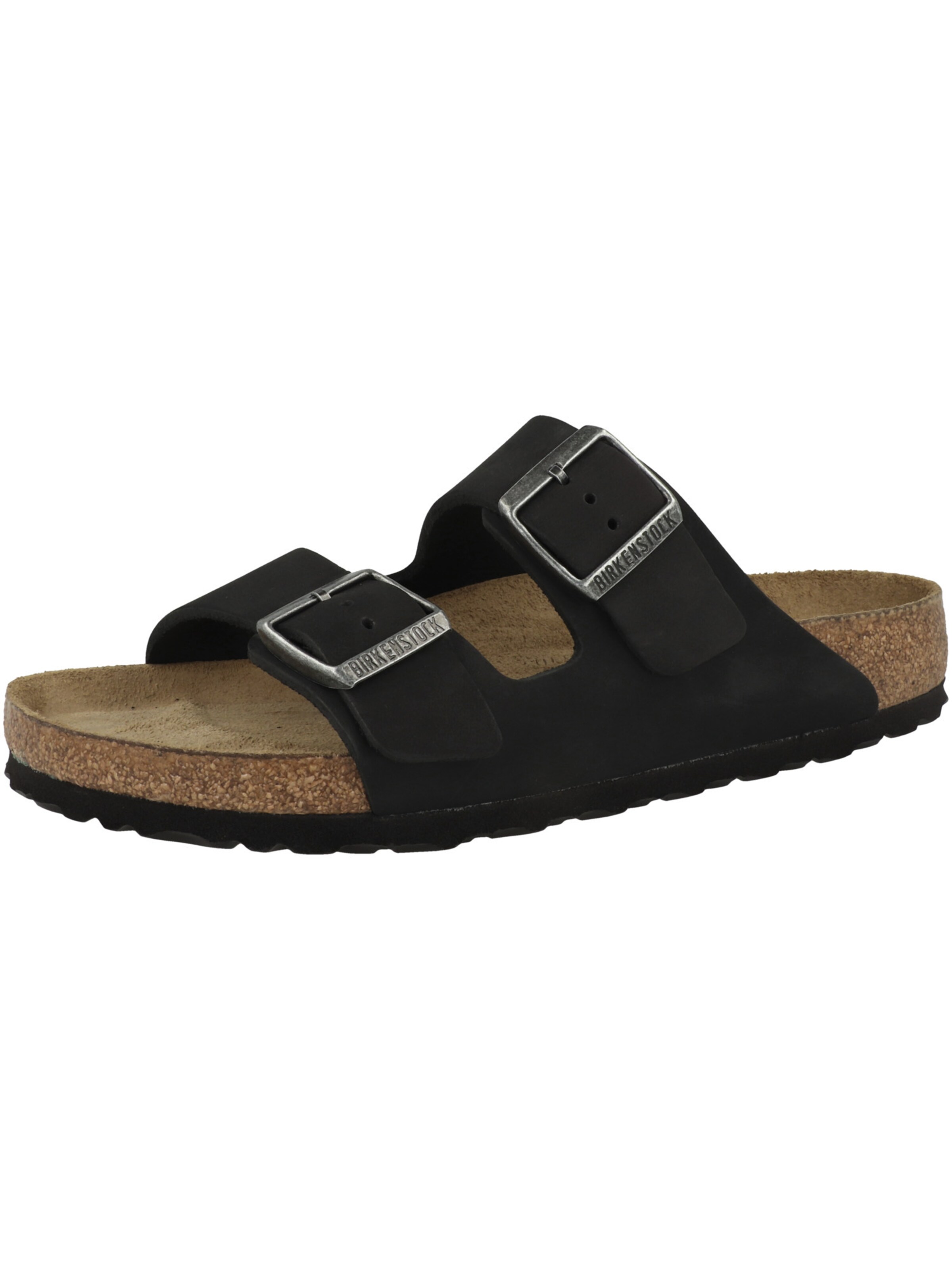BIRKENSTOCK Pantolette 'Arizona' in Schwarz: Vorderseite