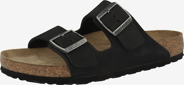Zoccoletto 'Arizona' di BIRKENSTOCK in nero: frontale