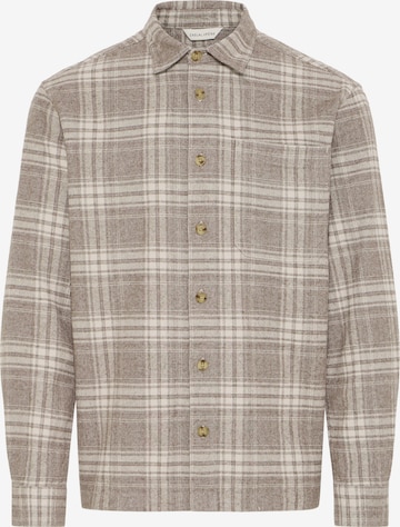 Casual Friday Button Up Shirt 'CFLOTUS' in Brown: front