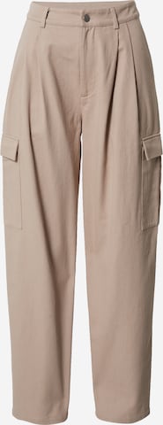 LeGer by Lena Gercke Loose fit Pleat-front trousers 'Irene' in Brown: front