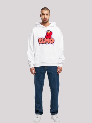 F4NT4STIC Sweatshirt 'Sesame Street Elmo NO' in White