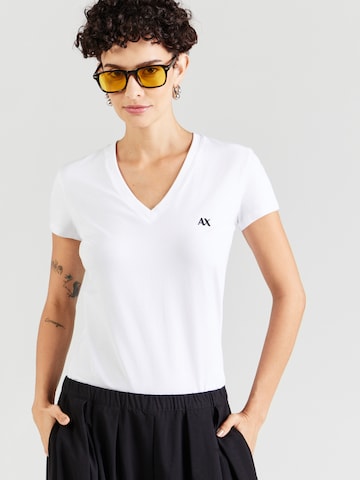 ARMANI EXCHANGE T-shirt i vit: framsida
