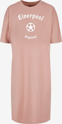 Merchcode Dress 'Liverpool X' in Pink: front
