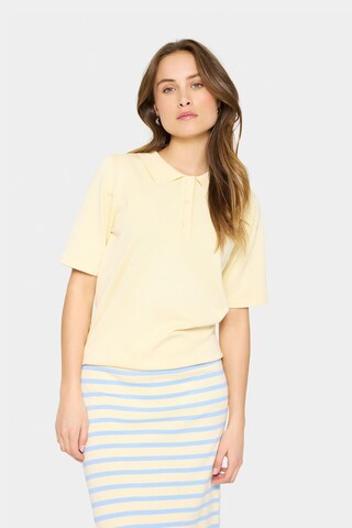 SAINT TROPEZ Sweter 'Mila' w kolorze żółty: przód