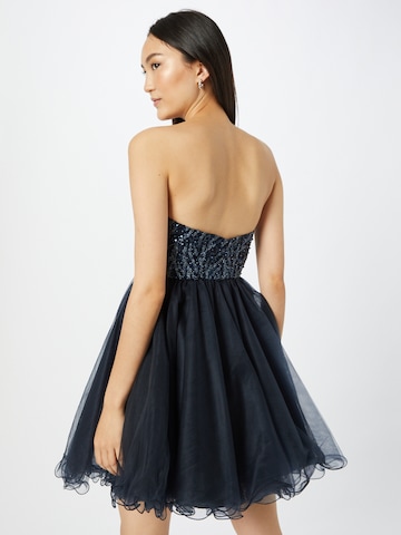 Robe de cocktail Laona en bleu