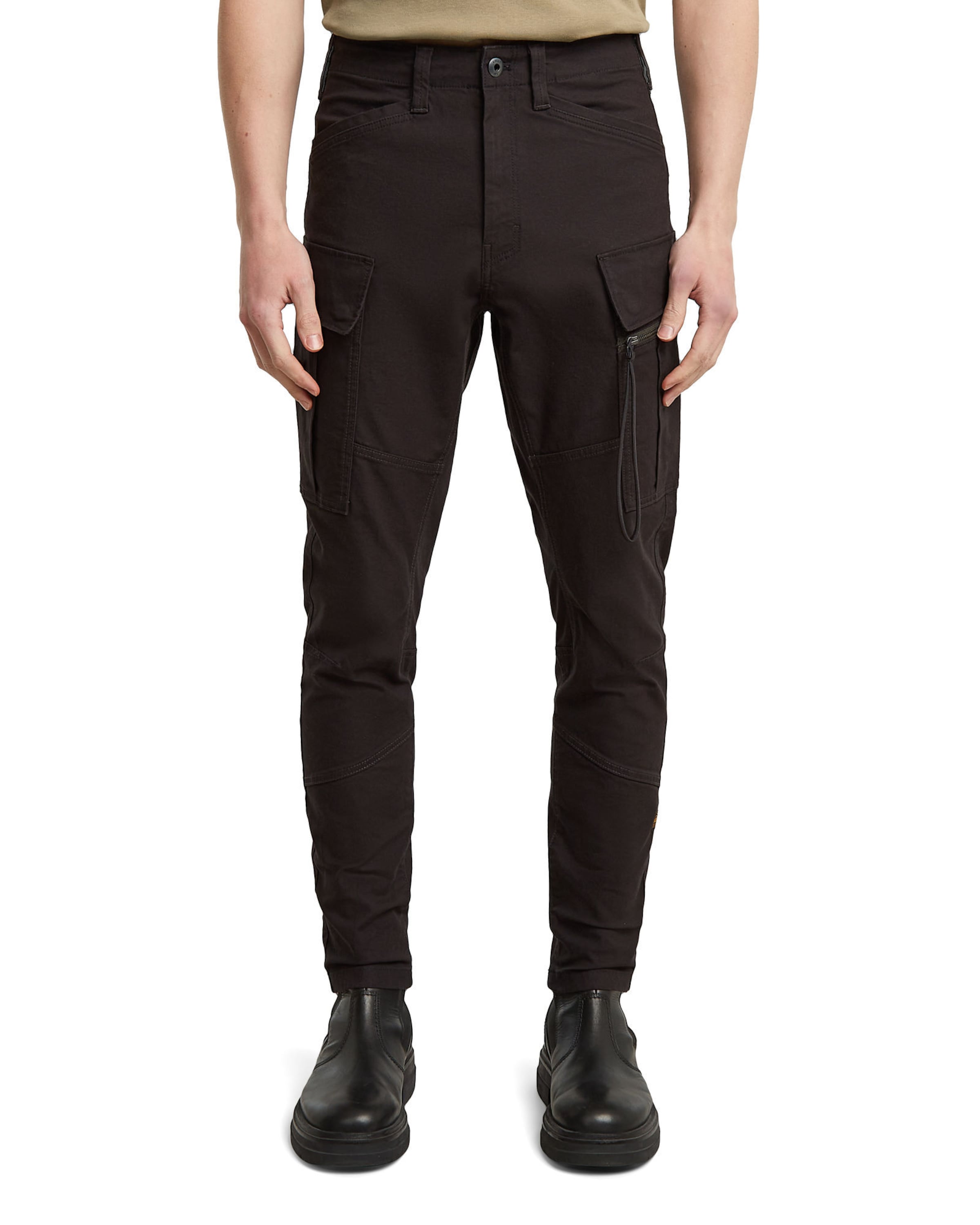 G-STAR Skinny Cargo trousers in Black: front