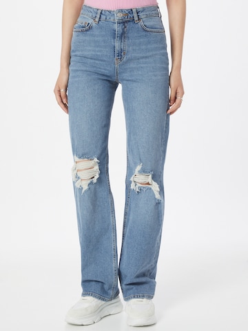 PIECES Regular Jeans 'HOLLY' in Blauw: voorkant