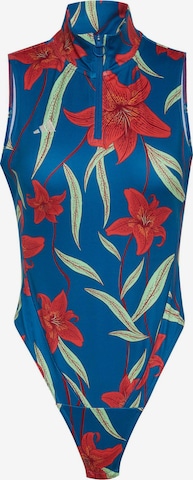 ADIDAS SPORTSWEAR - Body desportivo 'FARM' em azul: frente