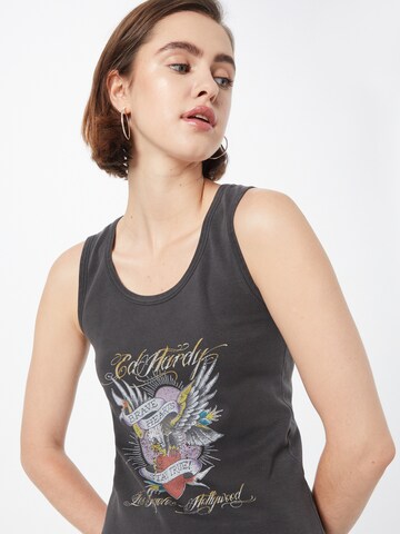 Ed Hardy - Vestido 'BRAVE-HEARTS' en negro