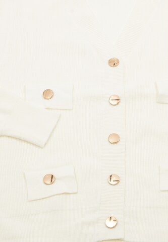 NALLY Knit Cardigan in White