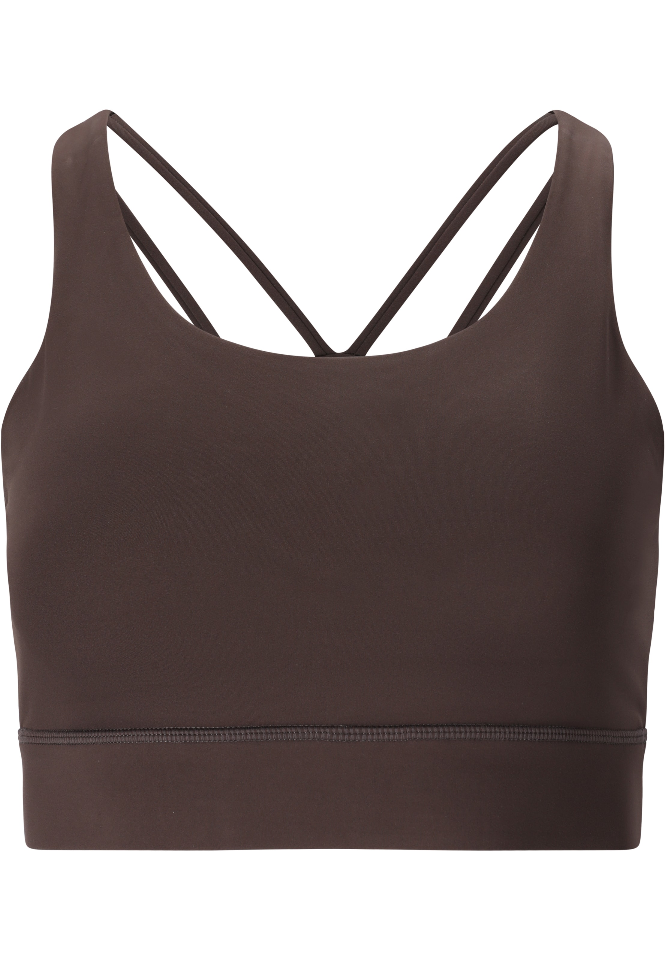 Athlecia Sport bh 'Lavigne' in Bruin: voorkant