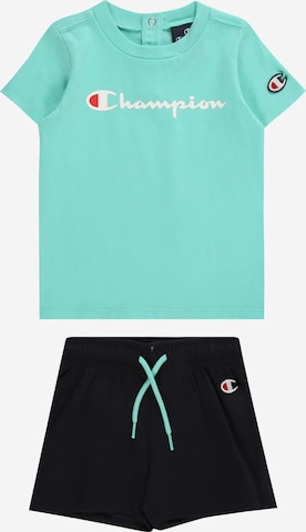 Champion Authentic Athletic Apparel Set i grön: framsida