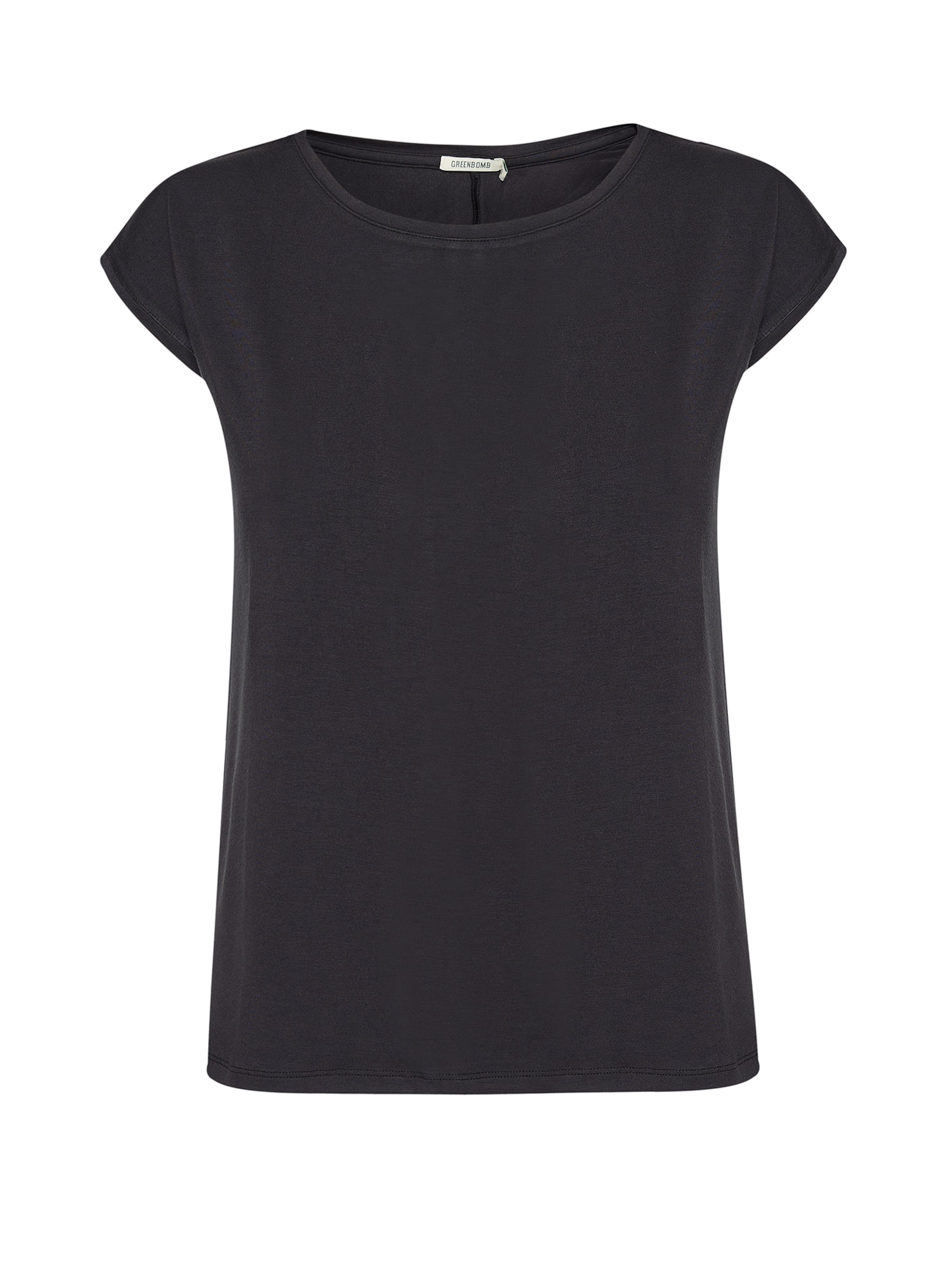 T-shirt 'Timid Basic' GREENBOMB en noir : devant