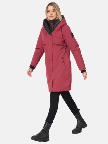 NAVAHOO Wintermantel 'Snowelf' in Rood