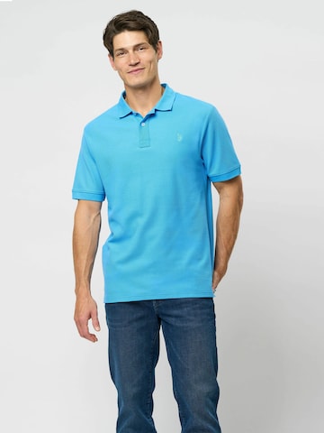 U.S. POLO ASSN. Overhemd 'Alfred' in Blauw: voorkant