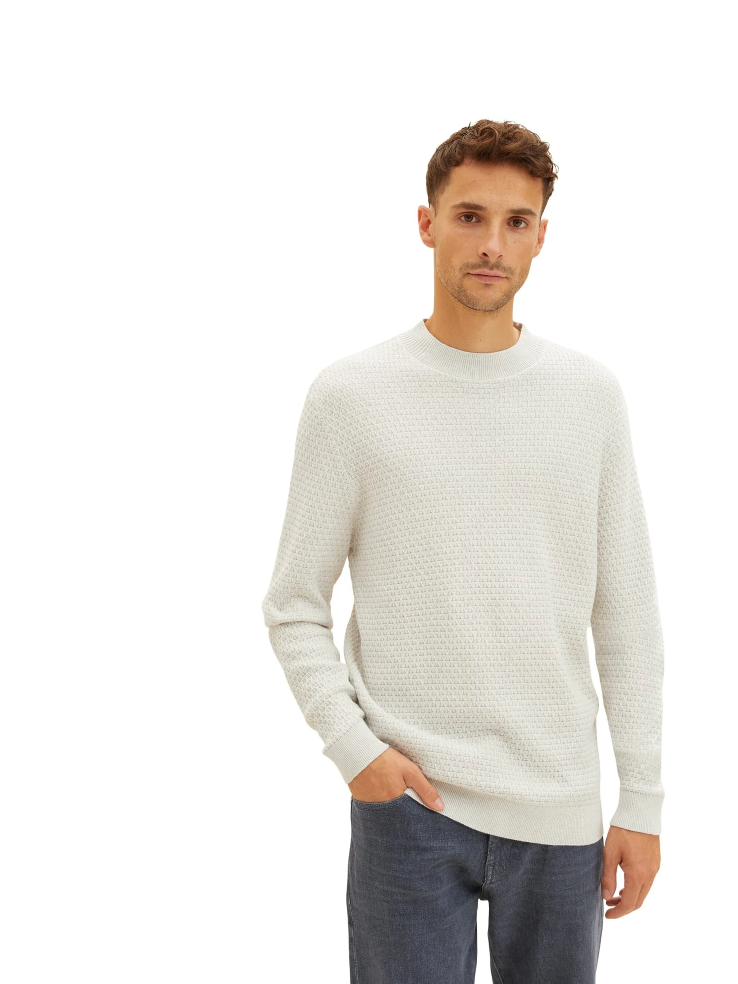 TOM TAILOR Sweater in Grey: front