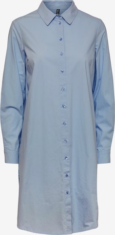 Robe-chemise PIECES en bleu : devant