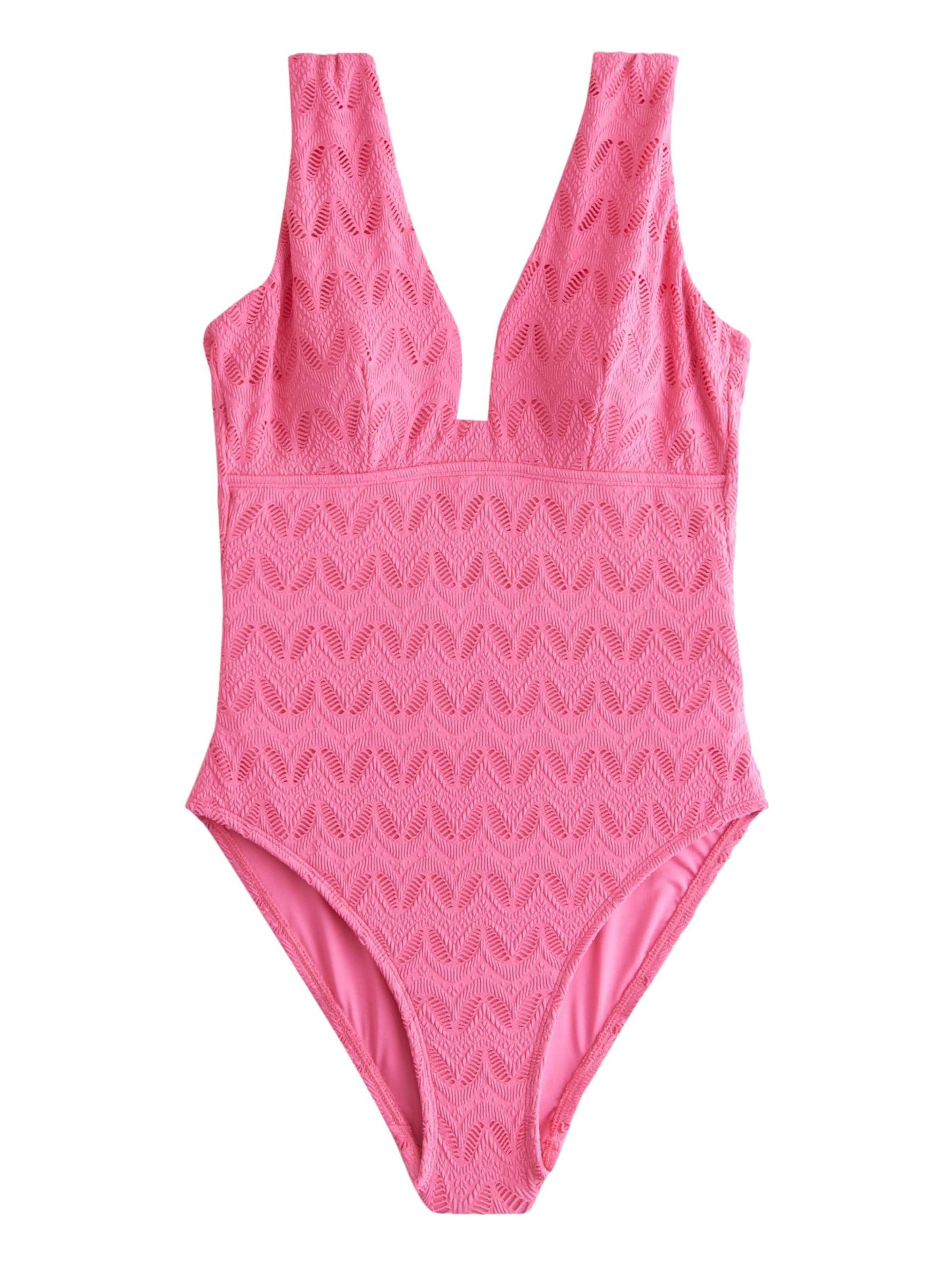 Next Korzet Jednodielne plavky - Ružová: predná strana