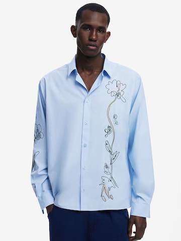 Desigual Regular fit Skjorta i blå: framsida