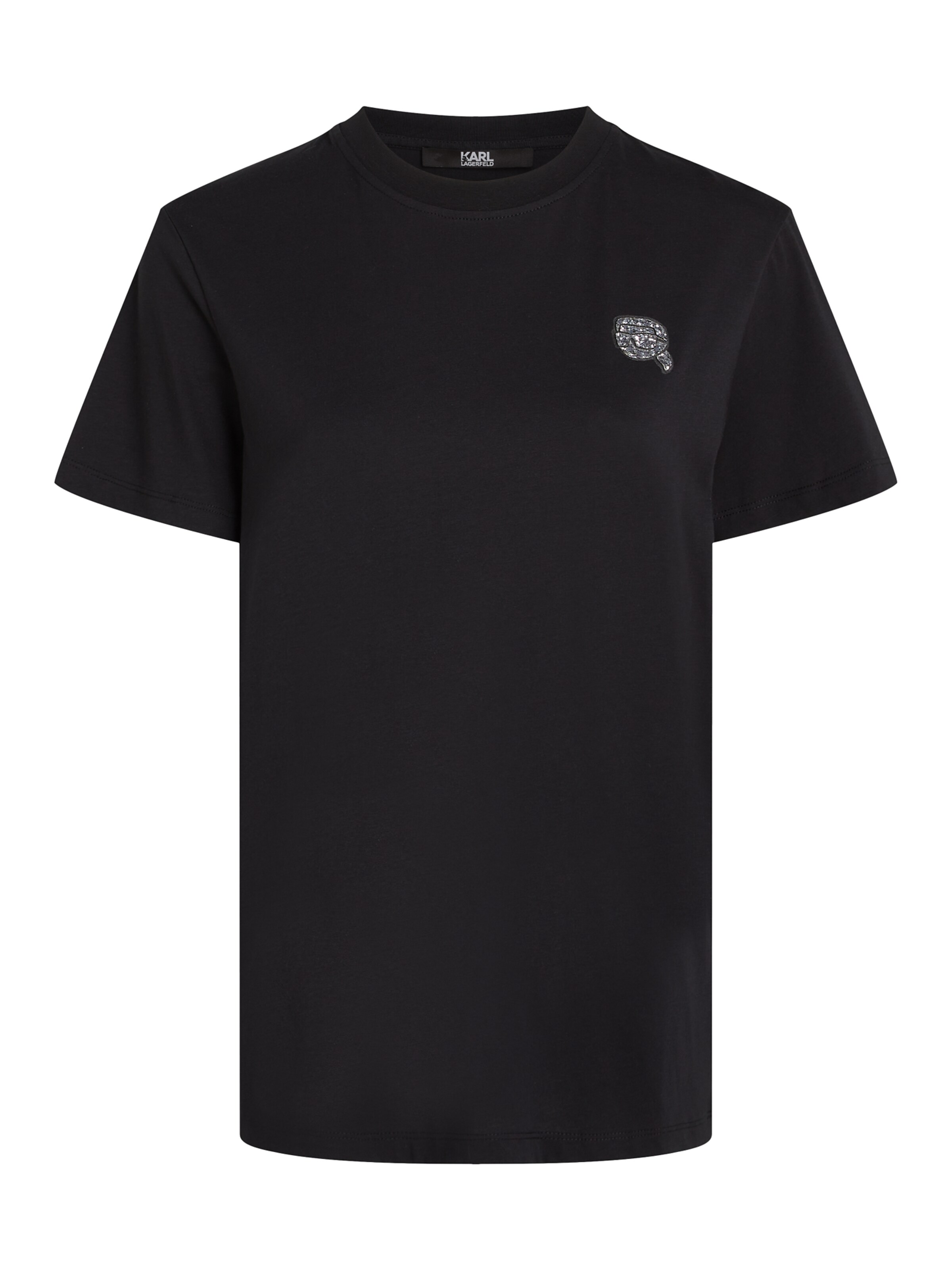 Karl Lagerfeld Tričko - Čierna: predná strana