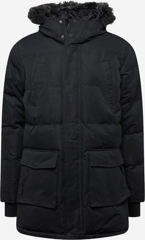 BRAVE SOUL Winter Jacket 'JETHROW' in Black: front