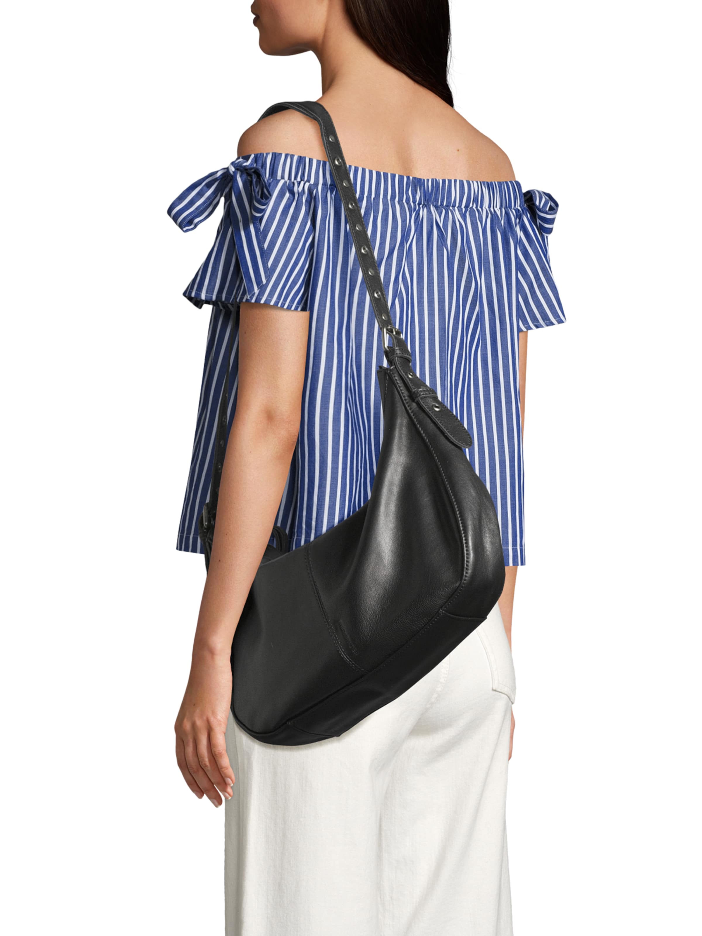 FREDsBRUDER Taška přes rameno 'Me and my hobo' – černá: přední strana