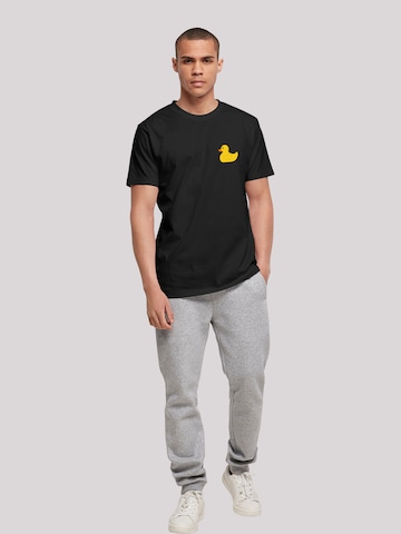 F4NT4STIC Shirt 'Yellow Rubber Duck' in Zwart