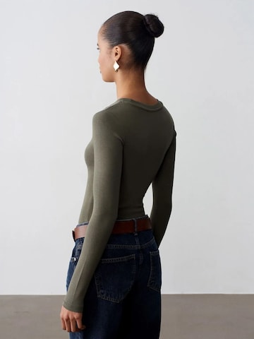 Dilvin - Blusa body em verde