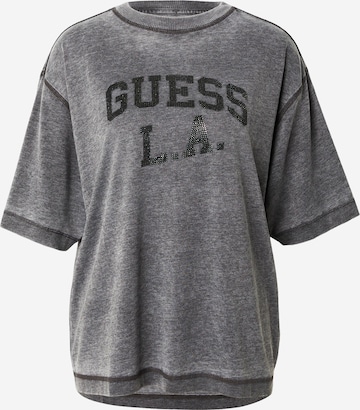juoda GUESS Laisvi marškinėliai: priekis