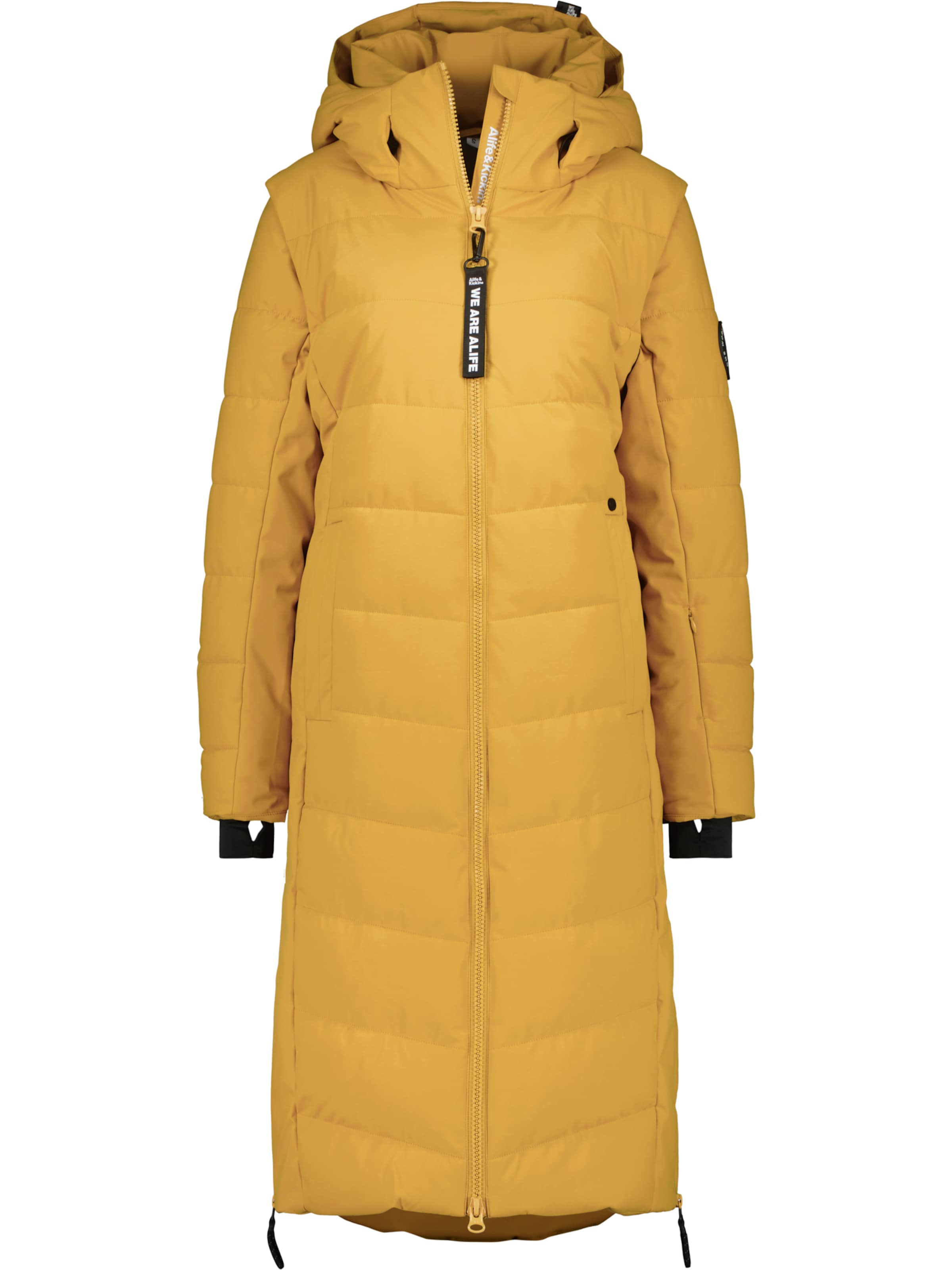 Alife and Kickin Alife and Kickin Wintermantel 'Nelly' in Gelb