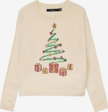 Vero Moda Curve Pullover in Weiß: Vorderseite
