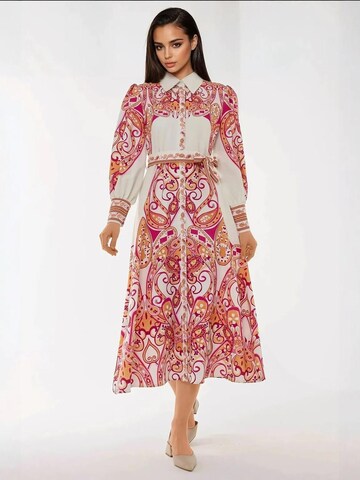 Robe-chemise Hiccup en orange : devant