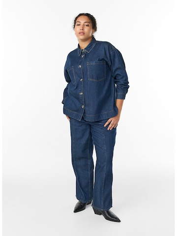 Zizzi Bluse 'Dami' in Blau